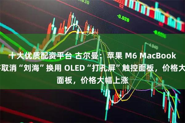 十大优质配资平台 古尔曼：苹果 M6 MacBook Pro 将取消“刘海”换用 OLED“打孔屏”触控面板，价格大幅上涨